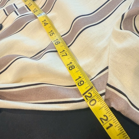 Dress To Park Stripe Linen Print Jacket with Black Accents NWT - Picture 12 of 13
